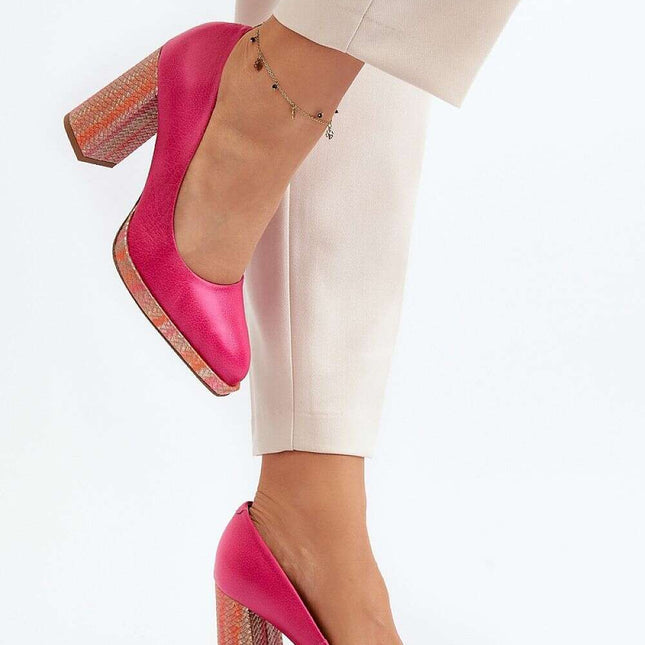 Block heel pumps model 192296 - Très Elite