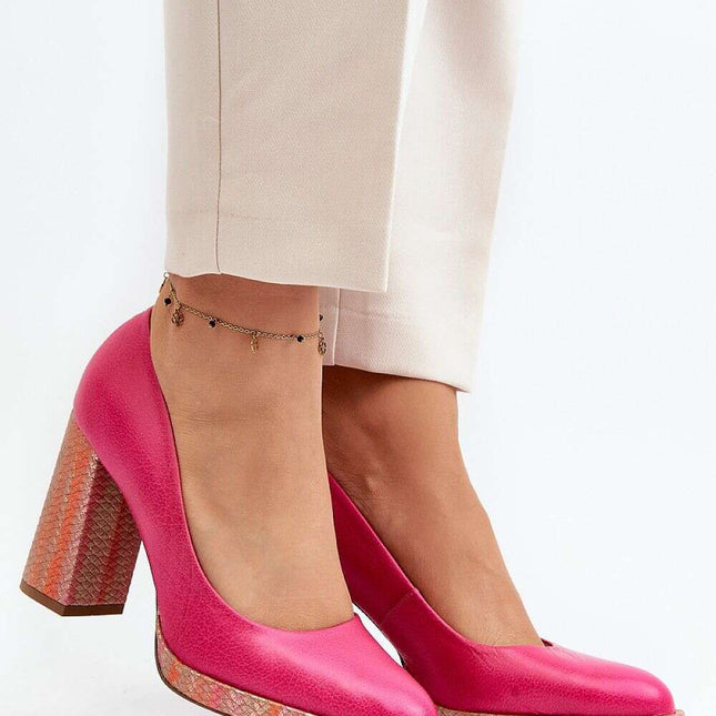 Block heel pumps model 192296 - Très Elite