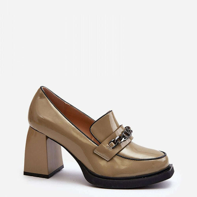Block heel pumps model 193347