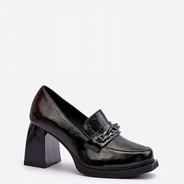 Block heel pumps model 195414