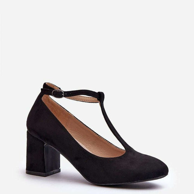 Block heel pumps model 197240