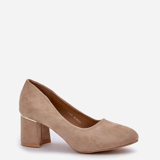 Block heel pumps model 208431