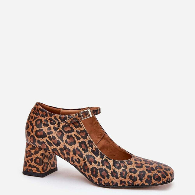 Block heel pumps model 209051