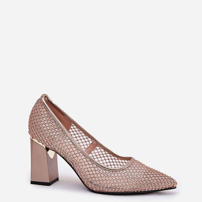 Block heel pumps model 209778