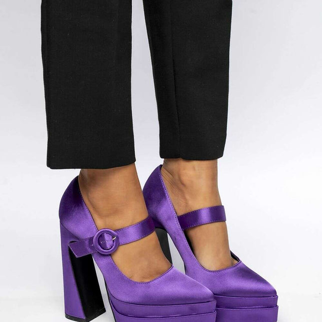 Block heel pumps model 210331