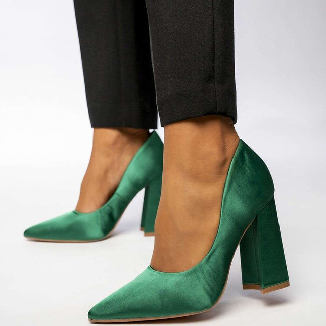 Block heel pumps model 210531