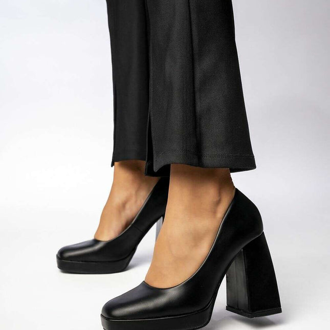 Block heel pumps model 210548