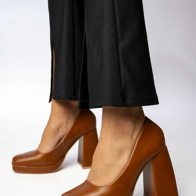 Block heel pumps model 210549