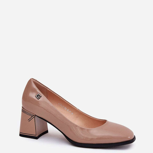 Block heel pumps model 211070