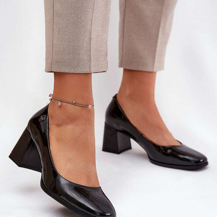 Block heel pumps model 211070