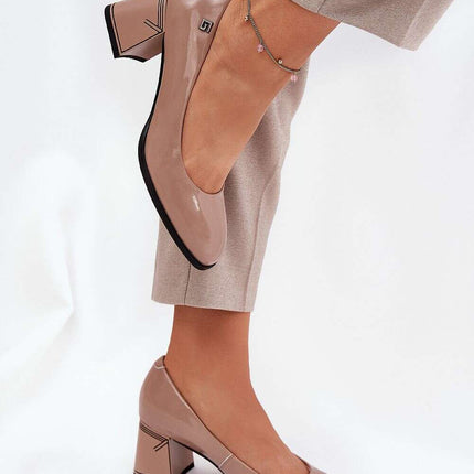 Block heel pumps model 211070