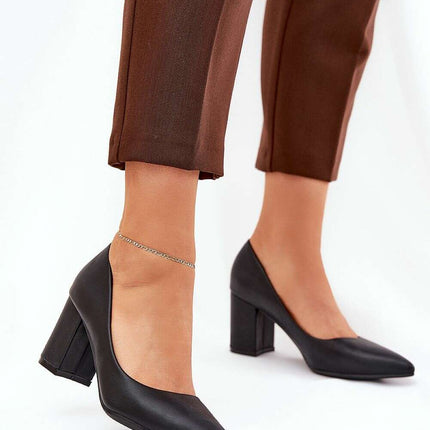 Block heel pumps model 211073