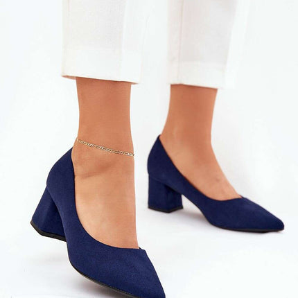 Block heel pumps model 211074