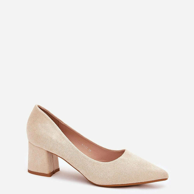 Block heel pumps model 211074