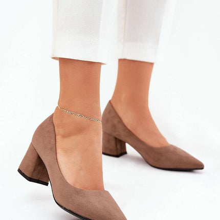 Block heel pumps model 211074