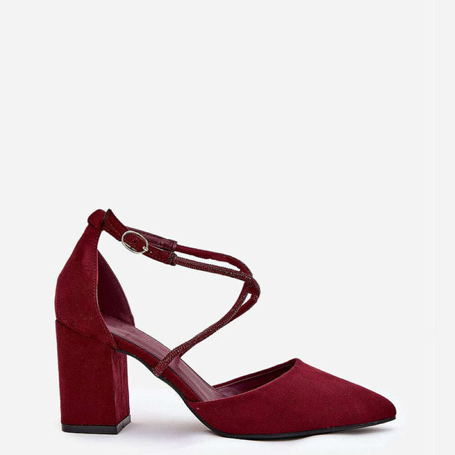 Block heel pumps model 211083