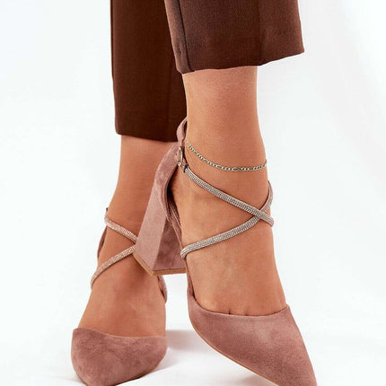 Block heel pumps model 211083