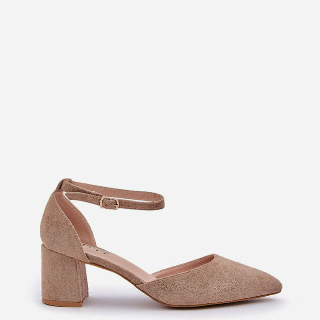 Block heel pumps model 211090