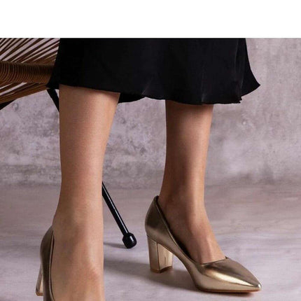 Block heel pumps model 212112