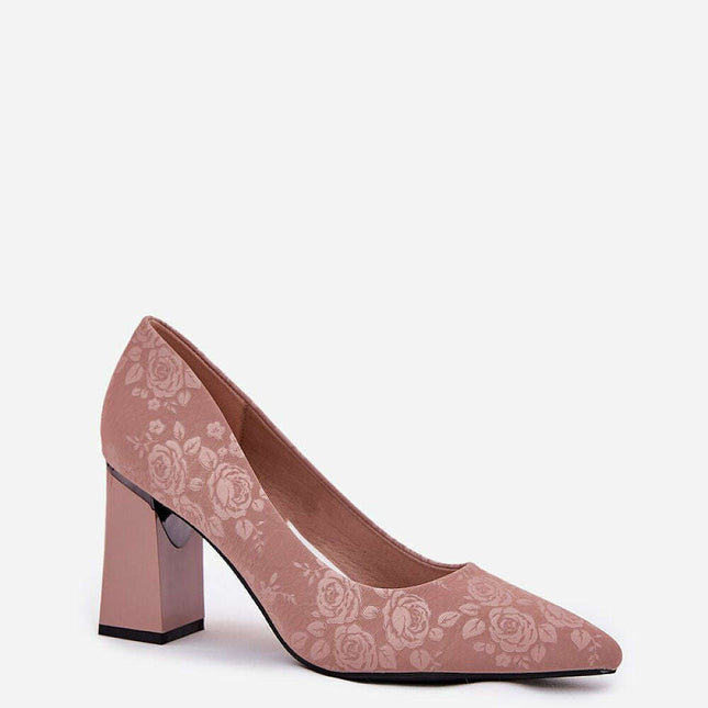 Block heel pumps model 212334