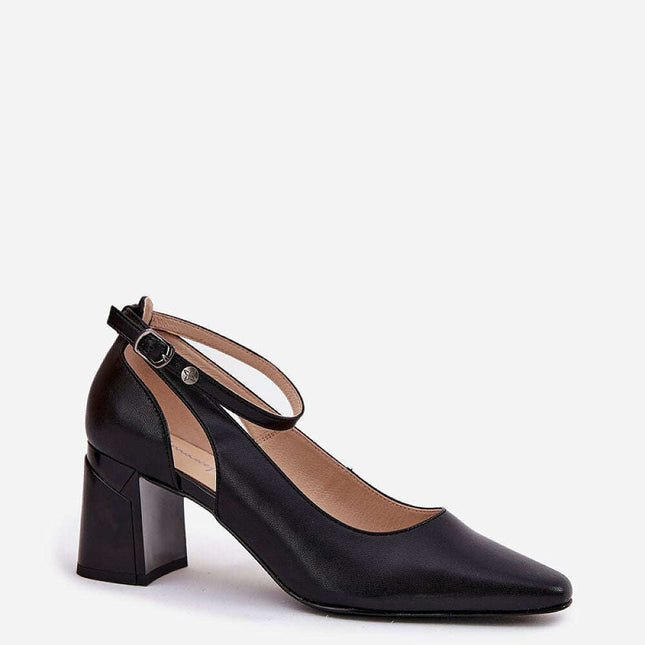 Block heel pumps model 212614