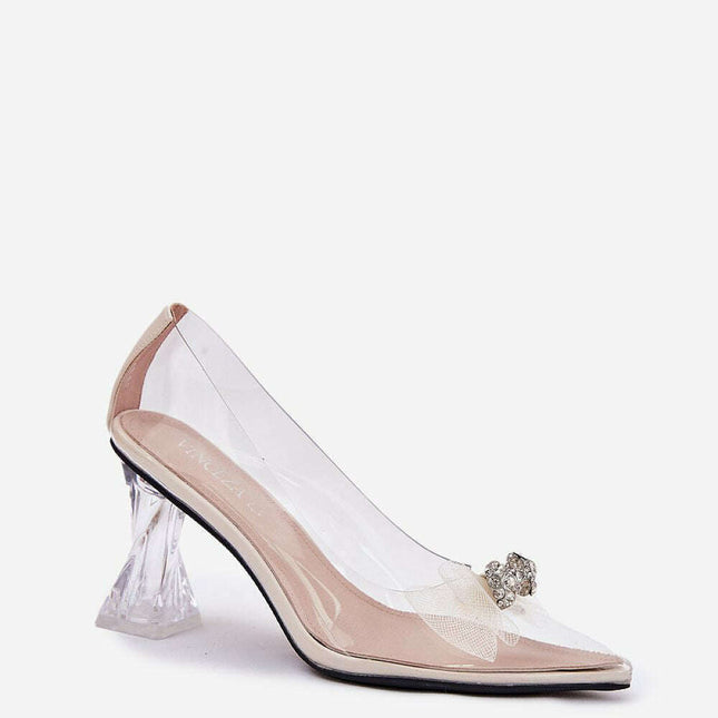 Block heel pumps model 212995