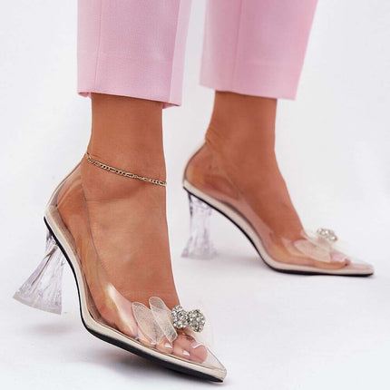 Block heel pumps model 212995