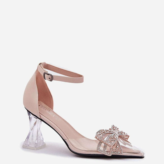 Block heel pumps model 212996