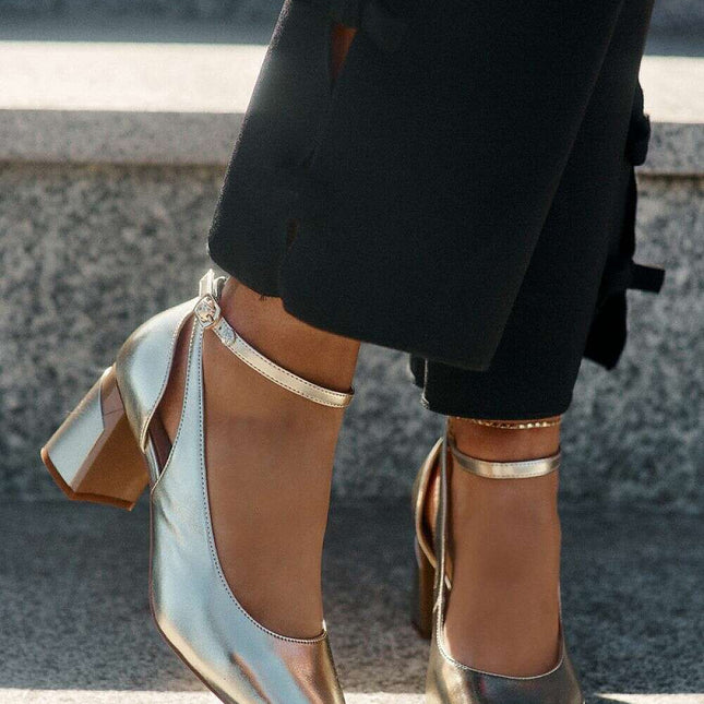 Block heel pumps model 212997