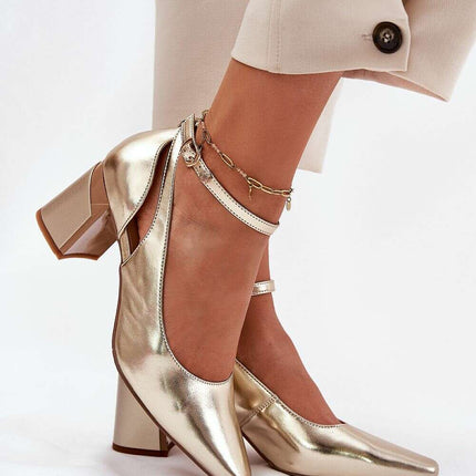 Block heel pumps model 212997