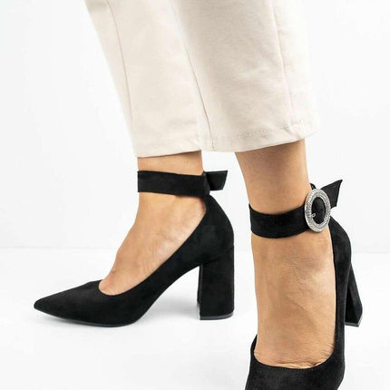 Block heel pumps model 213144