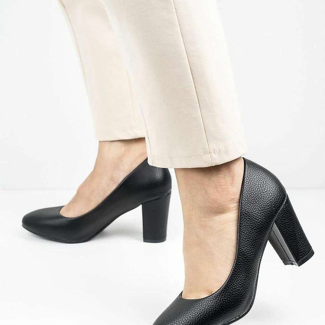 Block heel pumps model 213149