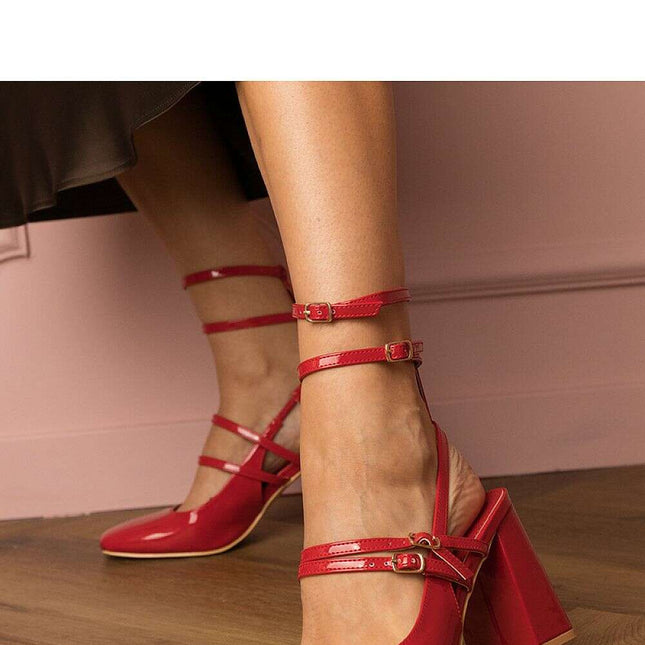 Block heel pumps model 213750