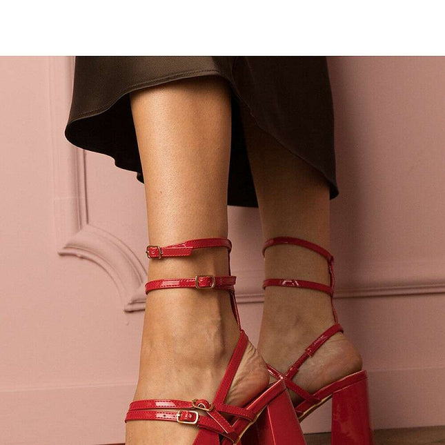 Block heel pumps model 213750