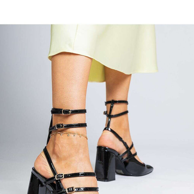 Block heel pumps model 213752