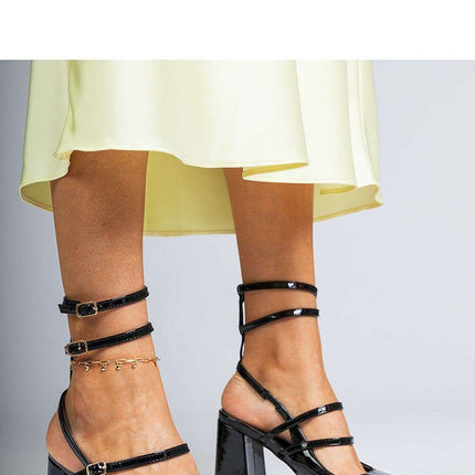 Block heel pumps model 213752