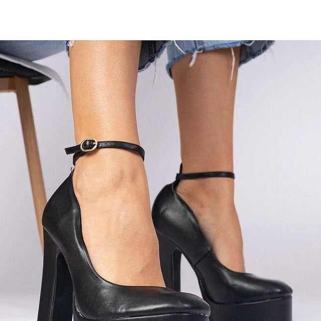 Block heel pumps model 213753
