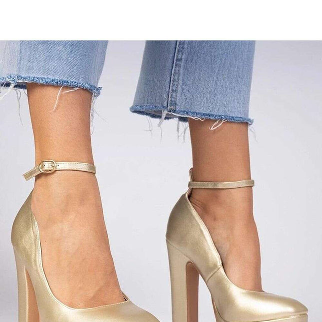 Block heel pumps model 213754