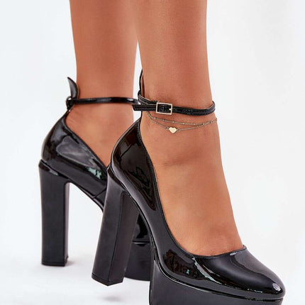 Block heel pumps model 213885
