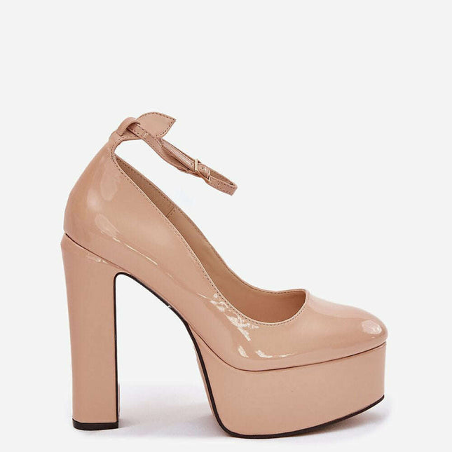 Block heel pumps model 213886