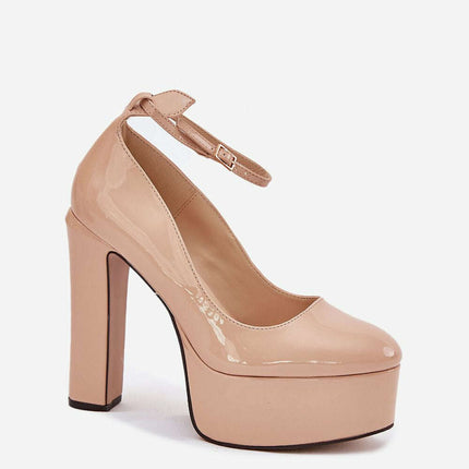 Block heel pumps model 213886