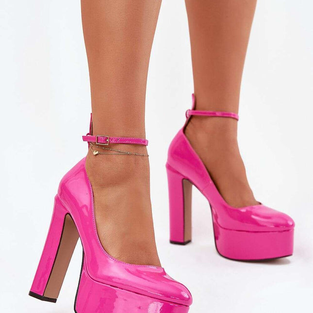 Block heel pumps model 213887