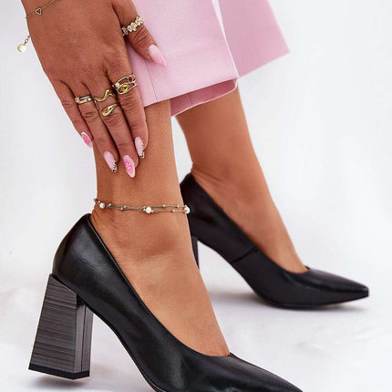 Block heel pumps model 213893