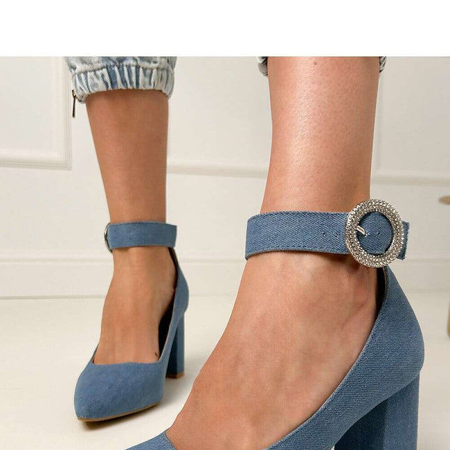 Block heel pumps model 214584