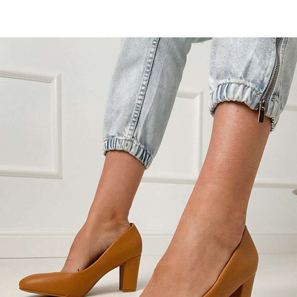 Block heel pumps model 214591