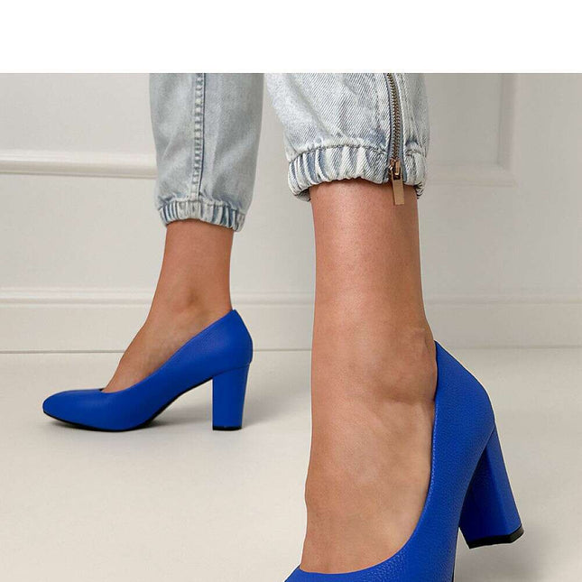 Block heel pumps model 214630
