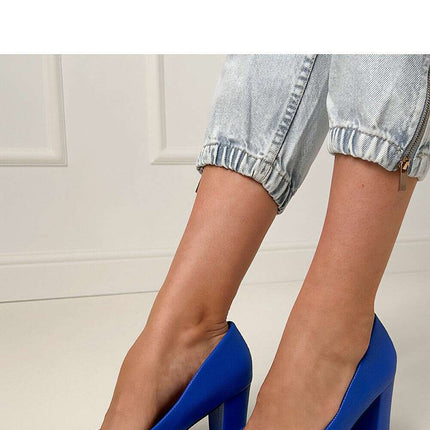 Block heel pumps model 214630