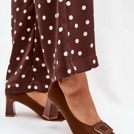 Block heel pumps model 216023