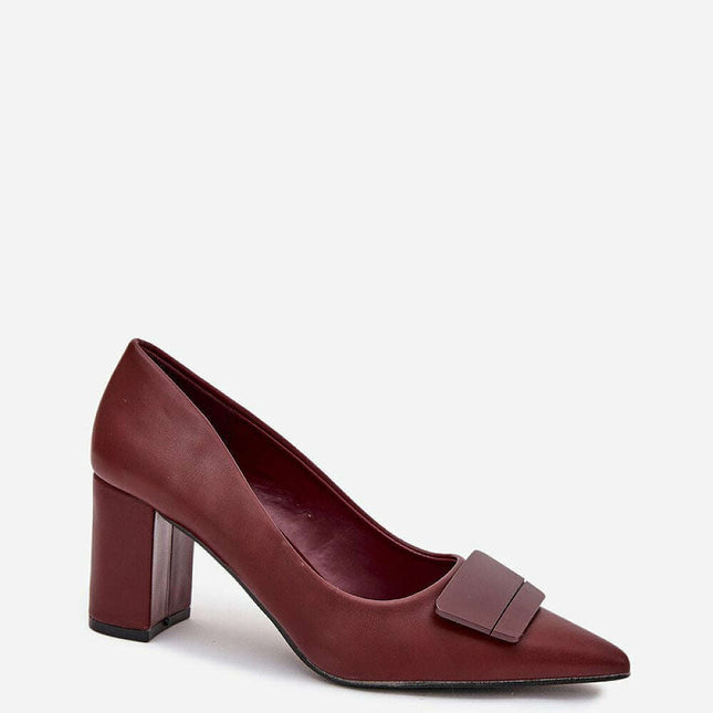Block heel pumps model 216088