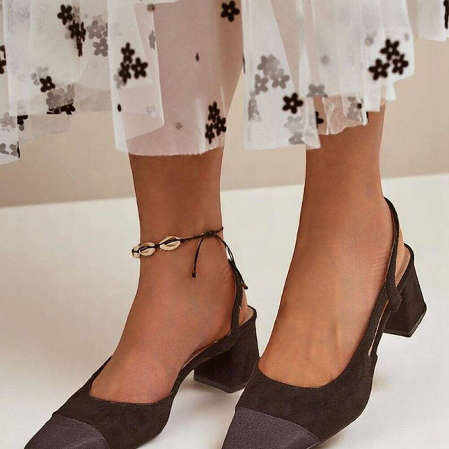 Block heel pumps model 216266